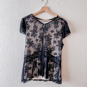 Black Sheer Blouse
